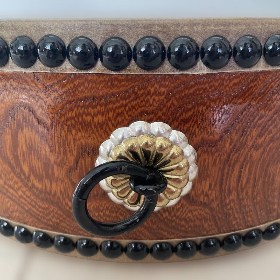 和太鼓 平太鼓 32cm 和楽器 上鳴 日本製　くりぬき　本革 1尺5分