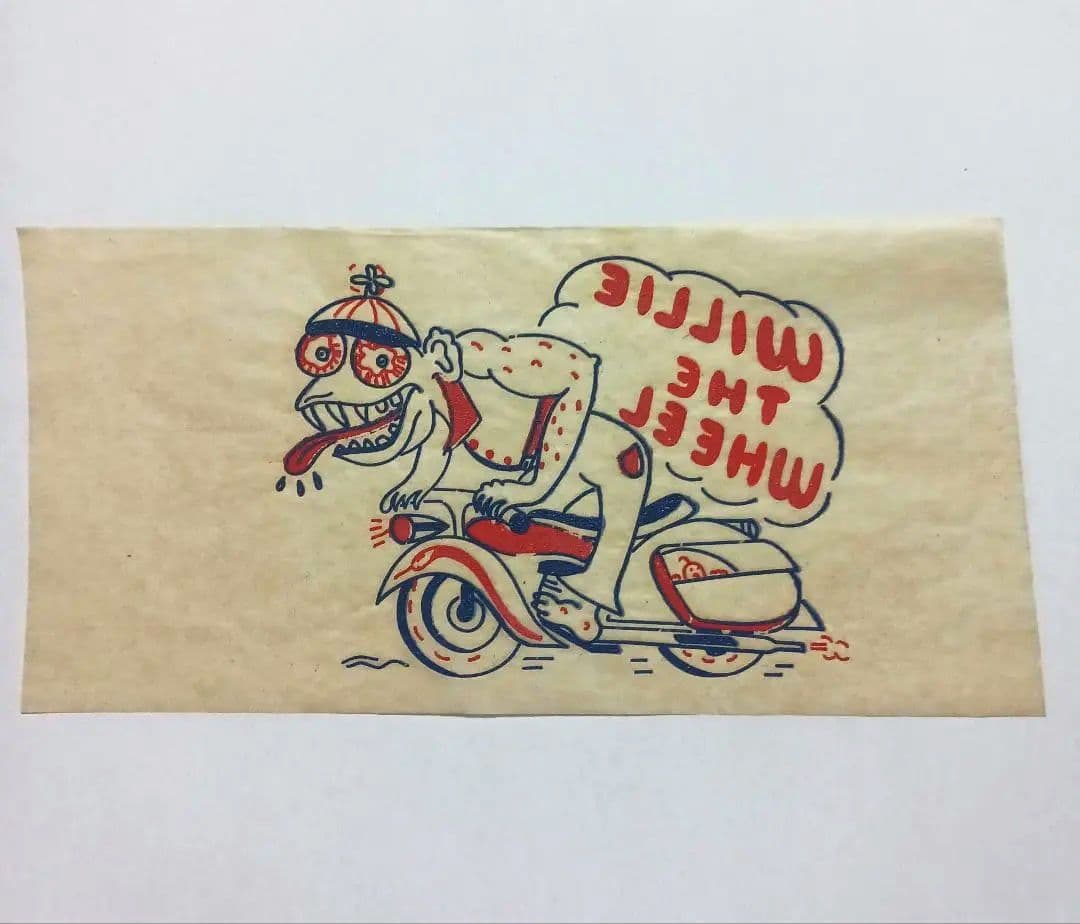 ウィリー・ザ・ホイール ビンテージ転写紙 アイロンプリント 40s50s