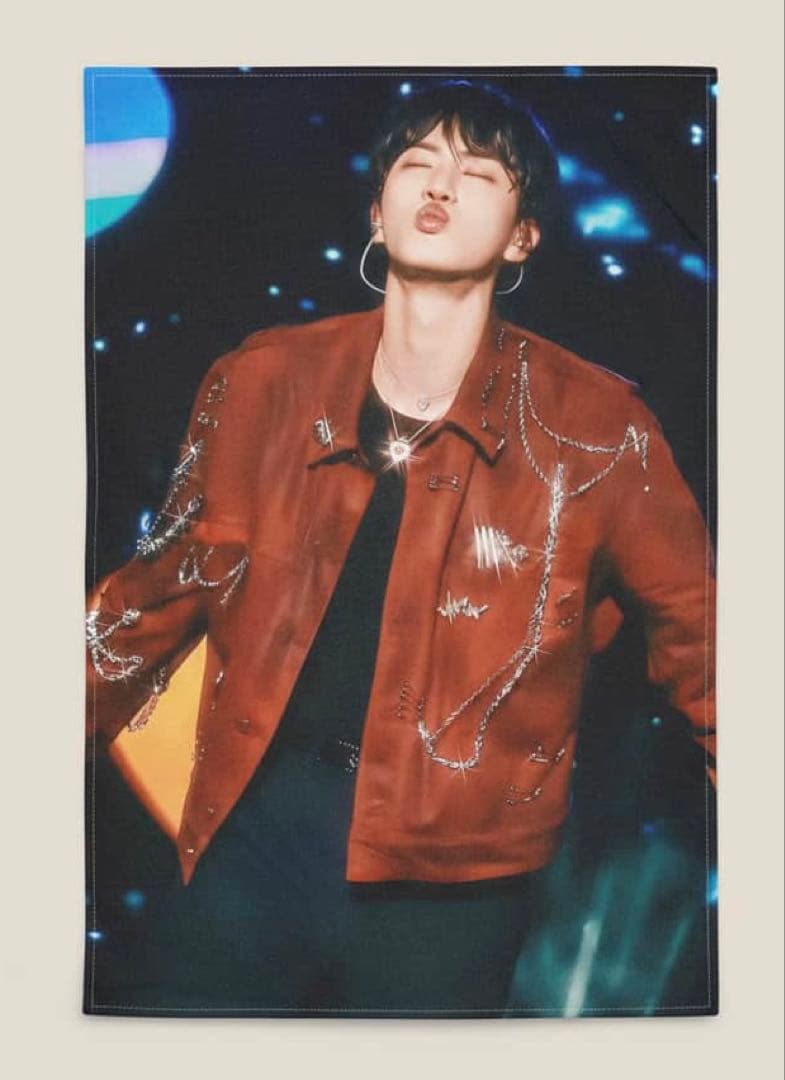 BTS Jin ソクジン ジン スローガンフェイスタオル 40×60cm