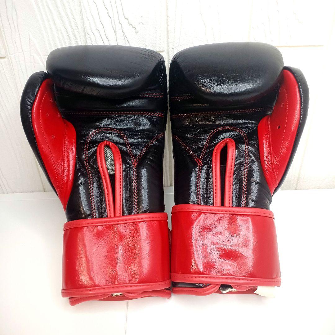 美品☆CLETO REYES レイジェス グローブ 14オンス レザー 黒×赤