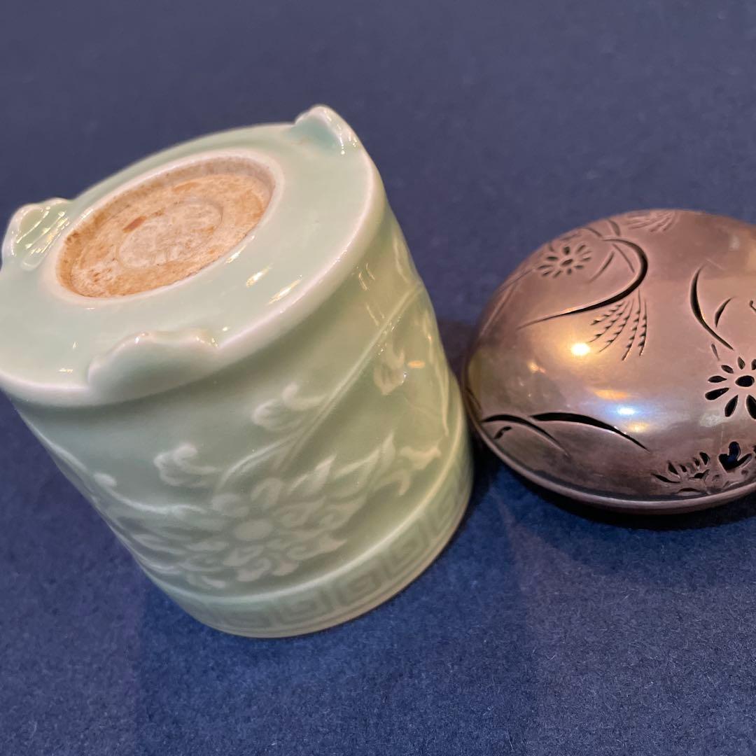 「千家十職」14代【永楽善五郎(得全)】(作) 、【中川浄益】造り『銀火屋香炉』