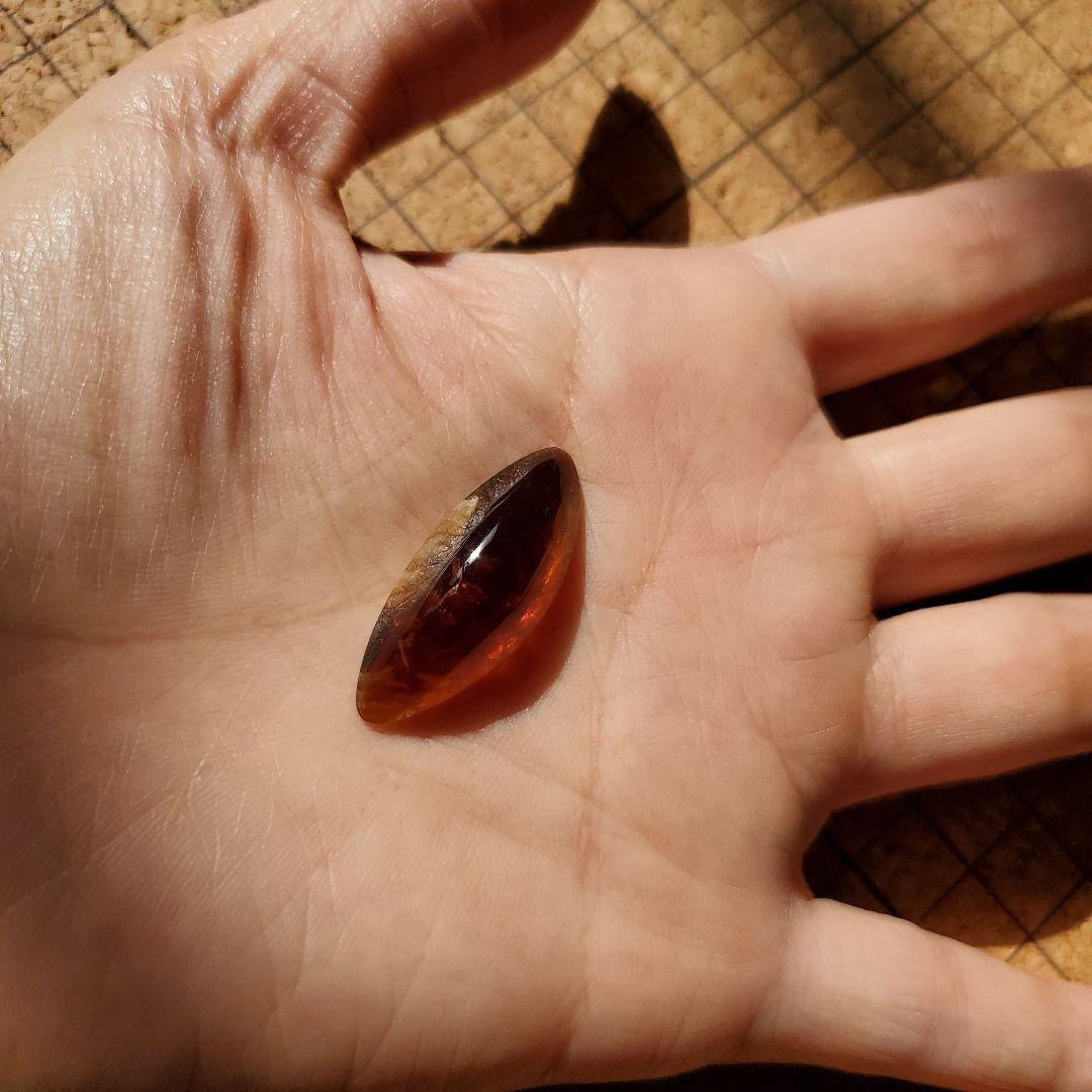 希少　ロシア産　ブラウンクォーツ　ルース　磨き　カボション　鉱物標本