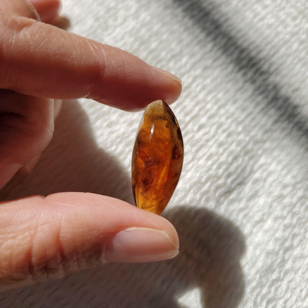 希少　ロシア産　ブラウンクォーツ　ルース　磨き　カボション　鉱物標本