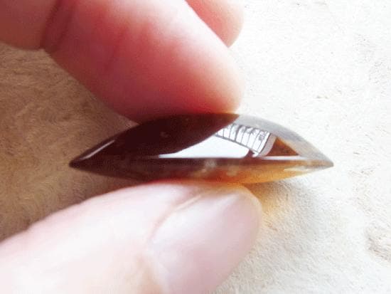 希少　ロシア産　ブラウンクォーツ　ルース　磨き　カボション　鉱物標本