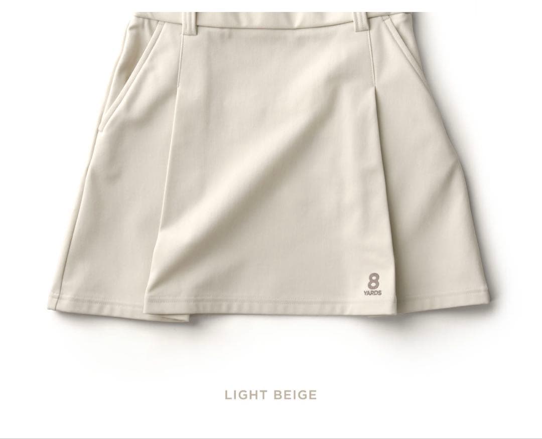 完売品　新品未使用 8YARDS ゴルフスカート Lサイズ ライトベージュ