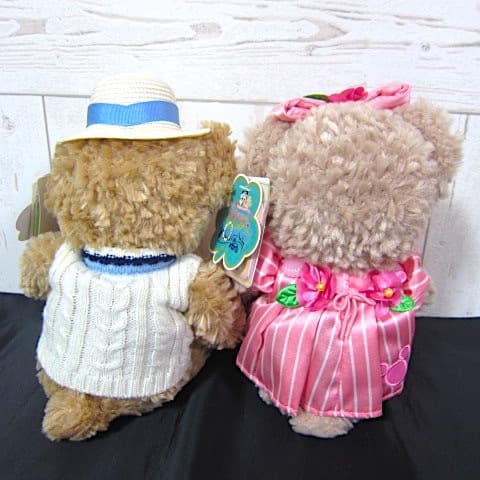 ぬいぐるみ12／TDS ダッフィー＆シェリーメイ　オープンマウス