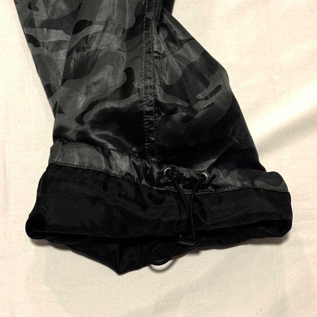 良好 フラットゴルフ 中綿ストレートパンツ 黒迷彩 防寒限定ゴルフ用 保温 軽量