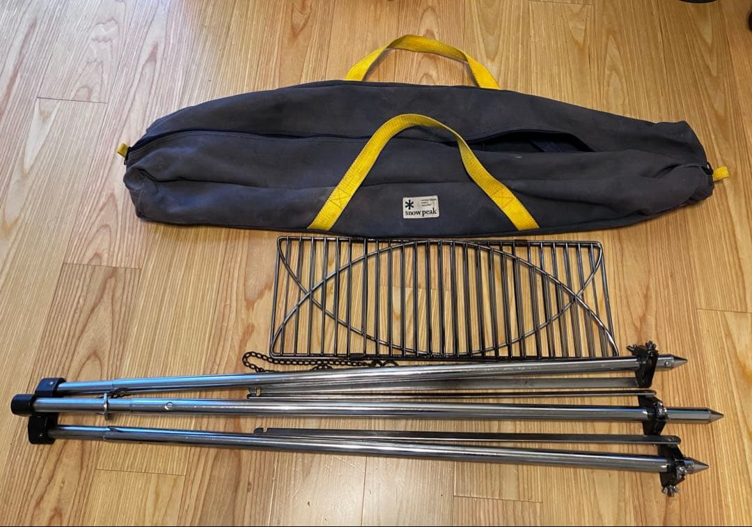 スノーピーク ザ三脚スタンド 廃盤品 収納バッグ付き トライポッド