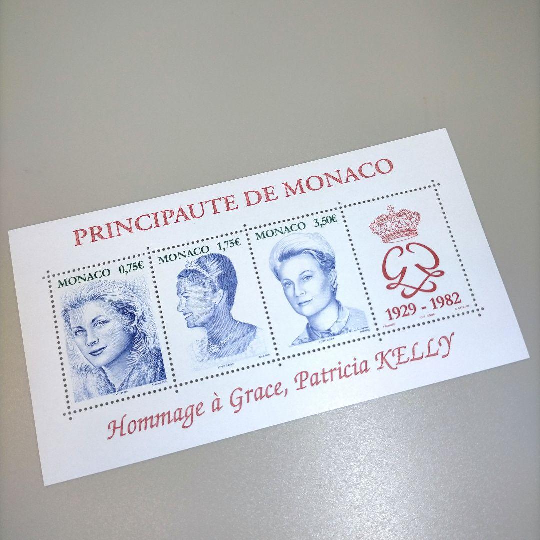 1091 外国切手 グレースケリ記念切手シート2種 未使用