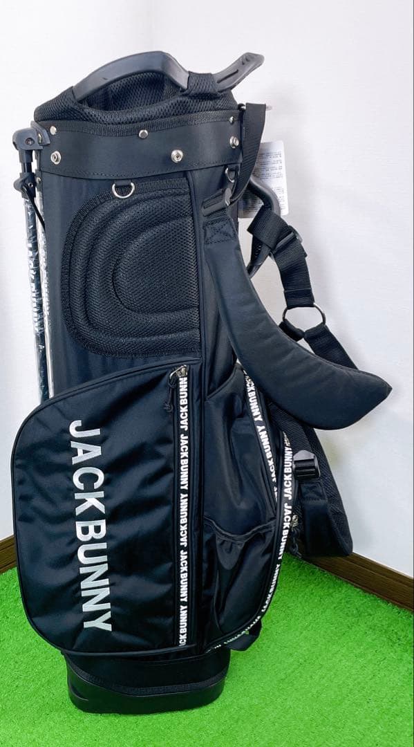 廃盤　希少　未使用　ジャックバニー！！　スタンド　キャディバック　ブラック