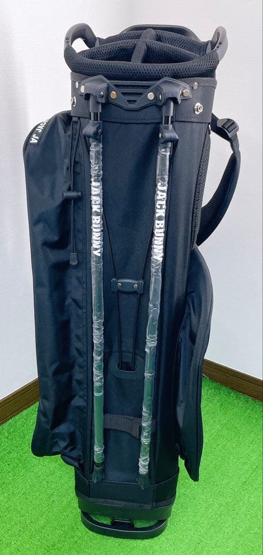 廃盤　希少　未使用　ジャックバニー！！　スタンド　キャディバック　ブラック