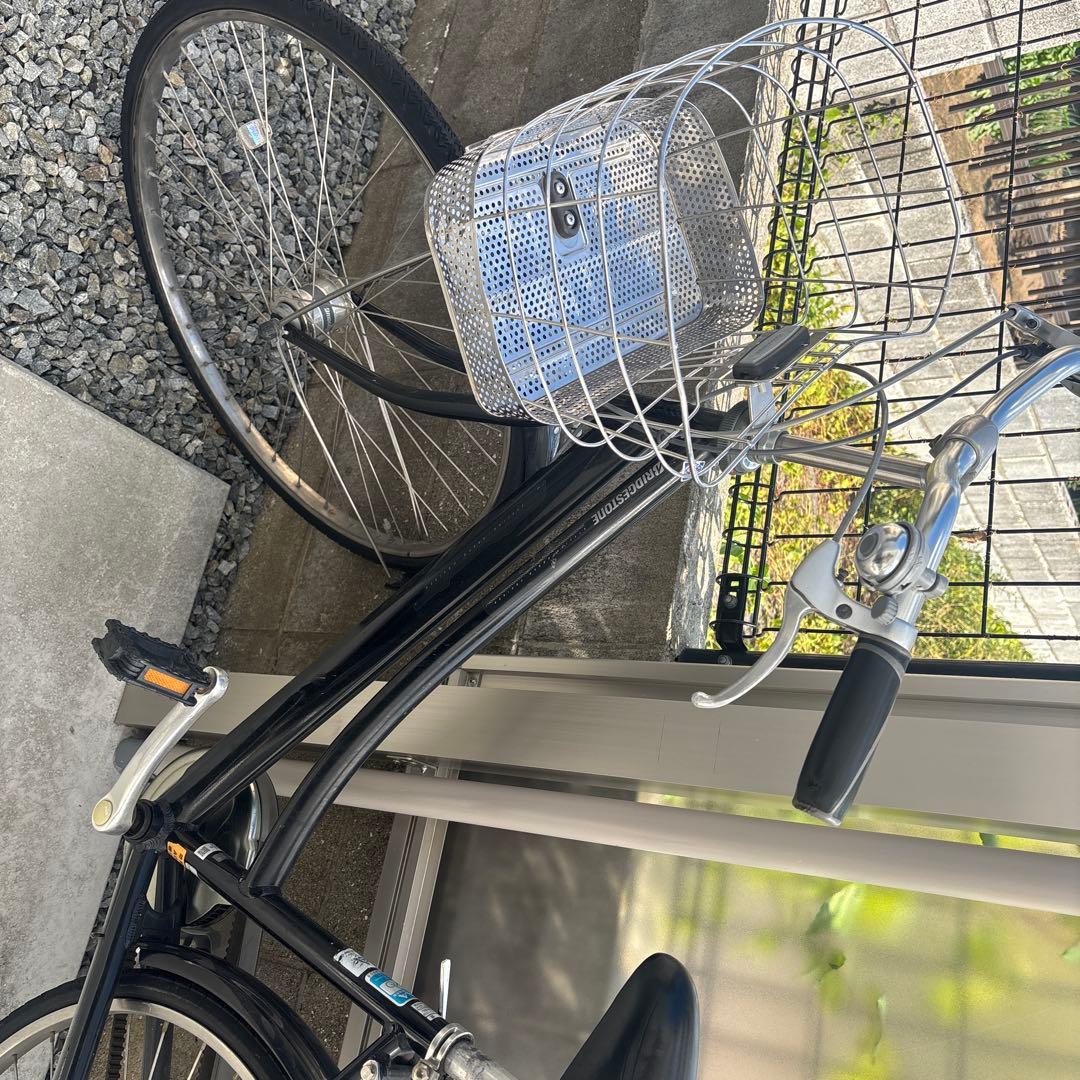 ブリジストン通学シティサイクル ブラック アルベルト27インチ変速付