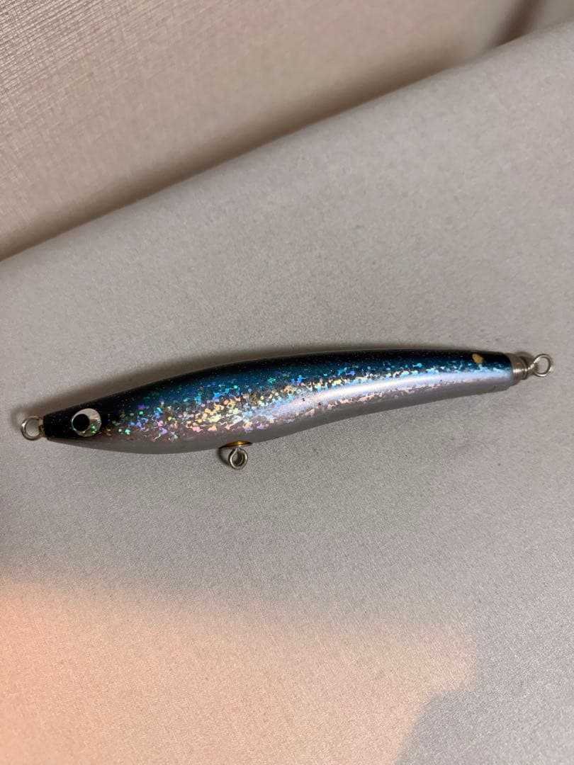 トップウォーター ルアー ブラック・シルバー・ブルーSOULS NARDO13