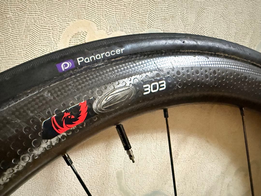 ZIPP 303 Firecrest フルカーボンチューブラーホイール前輪