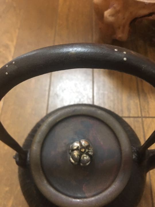 鉄瓶 茶道具 銀象嵌 銀摘