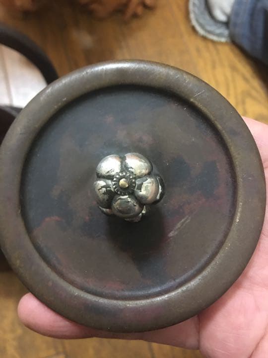 鉄瓶 茶道具 銀象嵌 銀摘