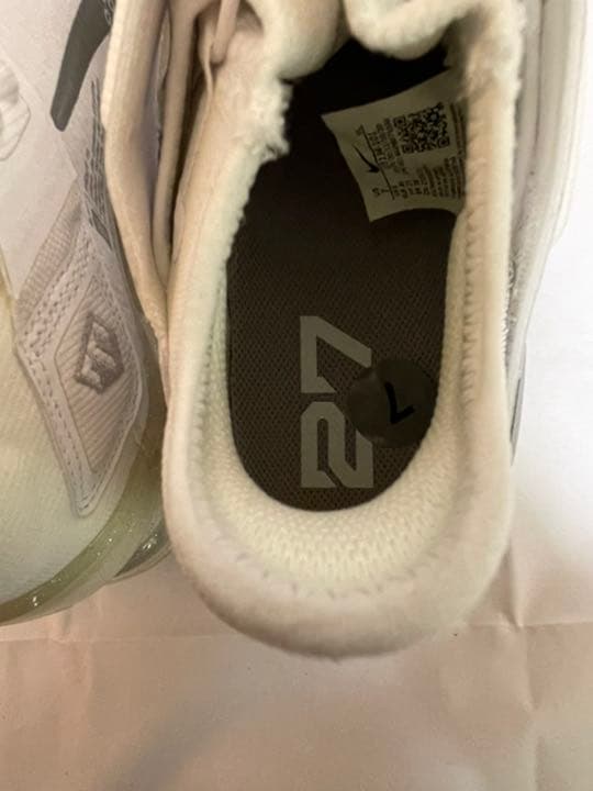 NIKE 野球 スパイク トラウト7 25cm ホワイト ゴールド シルバー