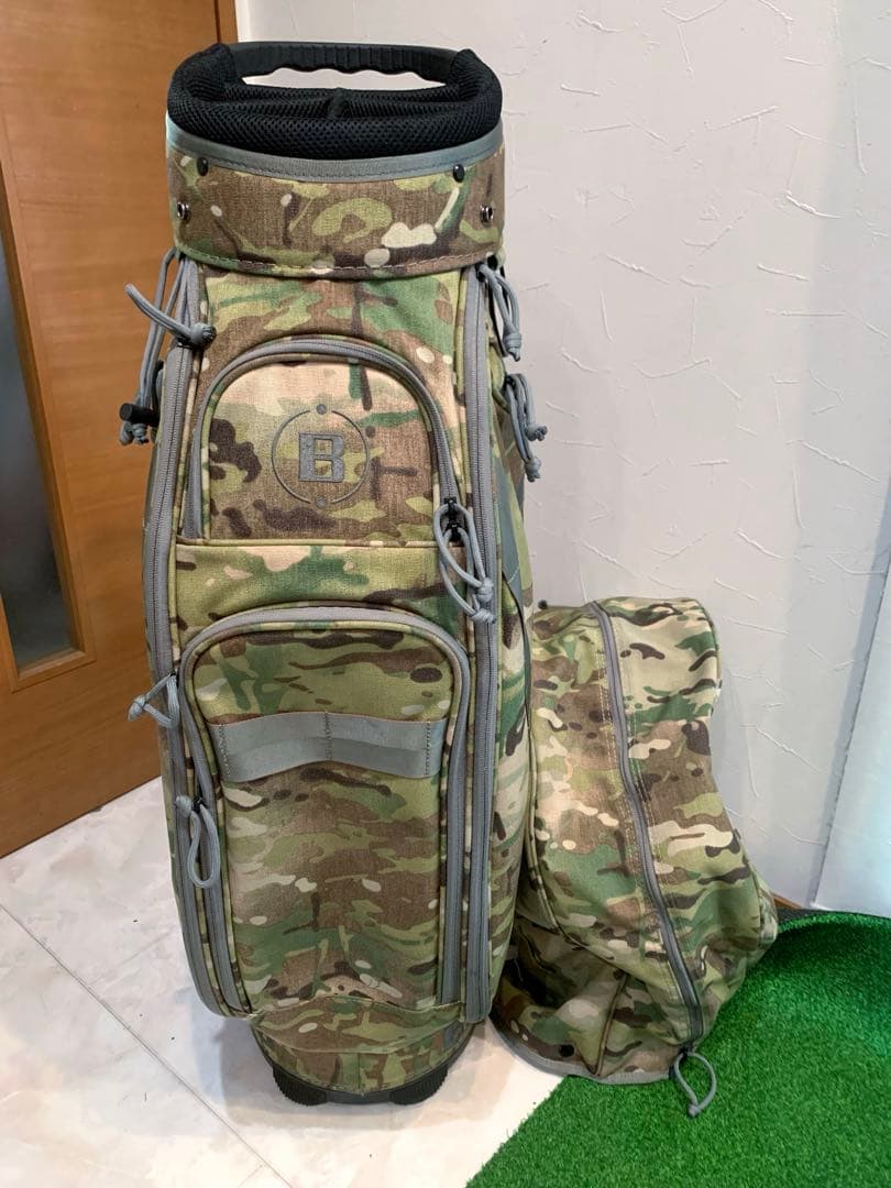 希少　完売　美品　ブリーフィング　キャディバッグ　CR-5 迷彩　カモ