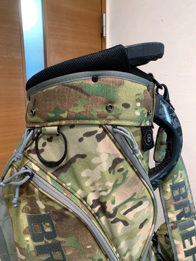 希少　完売　美品　ブリーフィング　キャディバッグ　CR-5 迷彩　カモ