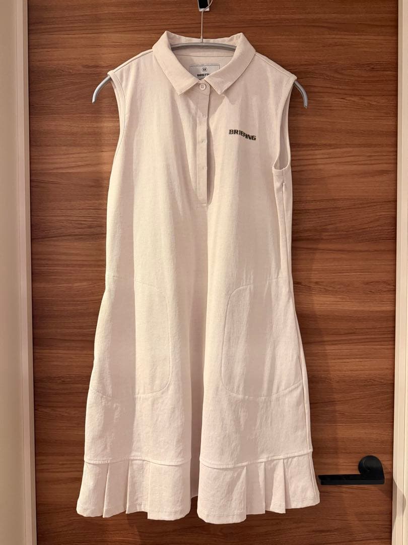 BRIEFING ブリーフィング ポロワンピース M 生成り色