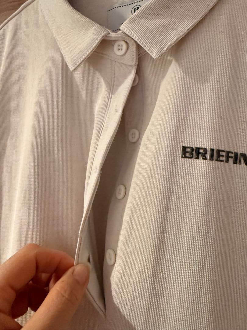 BRIEFING ブリーフィング ポロワンピース M 生成り色