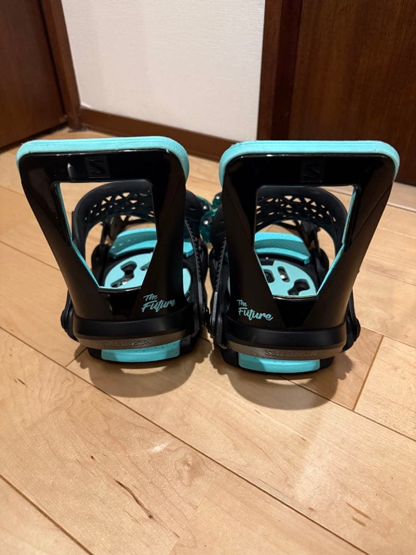 スノーボード ビンディング ジュニア用 S ブラック/ターコイズ