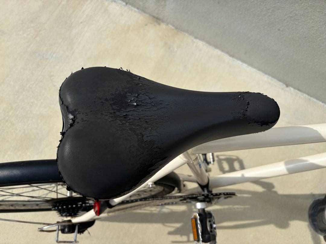 福岡直接取引　クリームCS 26インチ 前後純正フェンダー付き