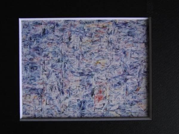 宇佐美圭司、1964-7、希少画集画、新品額装付、状態良好