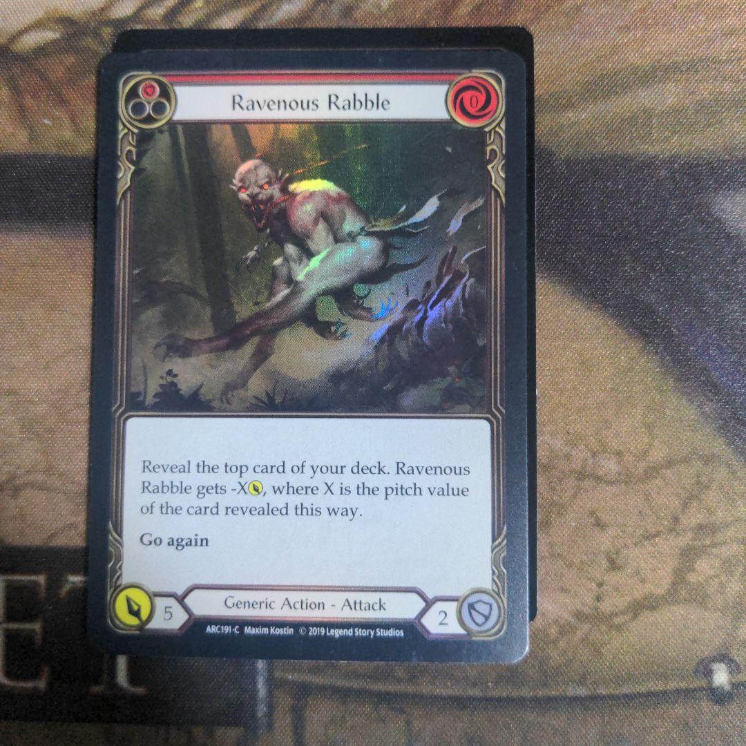 FaB 飽くなき無秩序 / Ravenous Rabble 1st RF 3枚