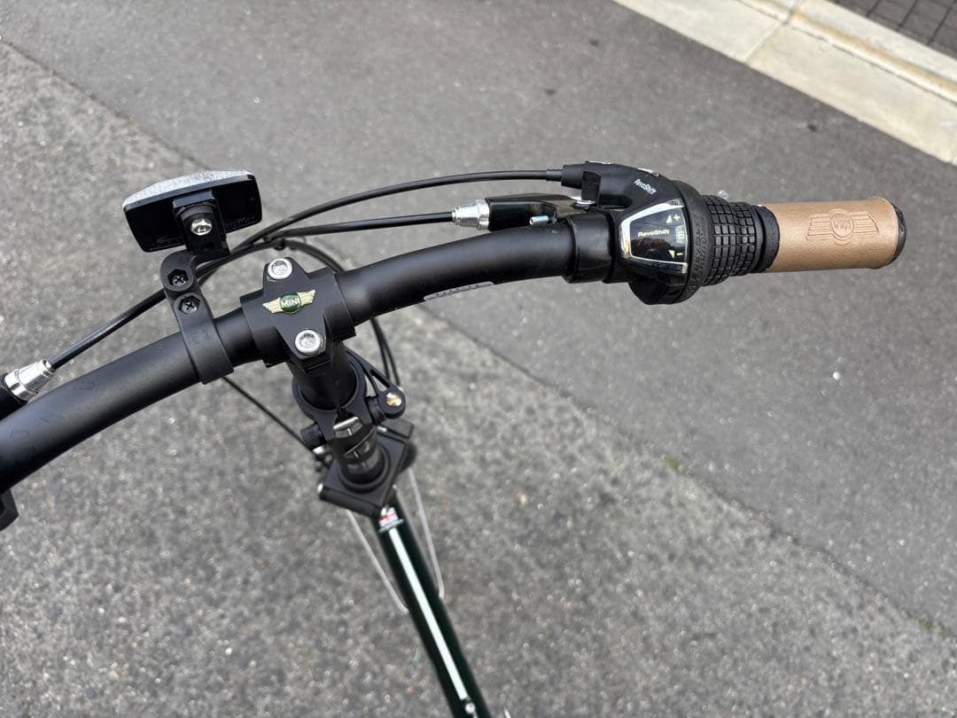 美品MINI 折りたたみ自転車 ダークグリーン