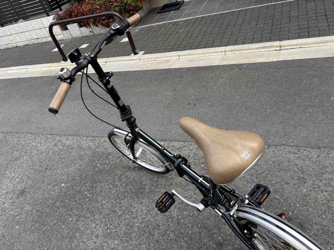 美品MINI 折りたたみ自転車 ダークグリーン