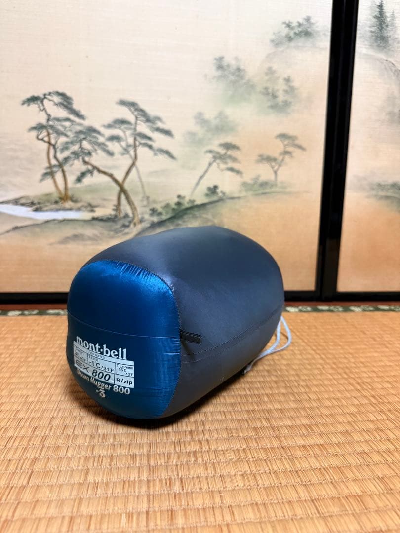 モンベル ダウンハガー800 #3 R/ZIP ブルーグリーン
