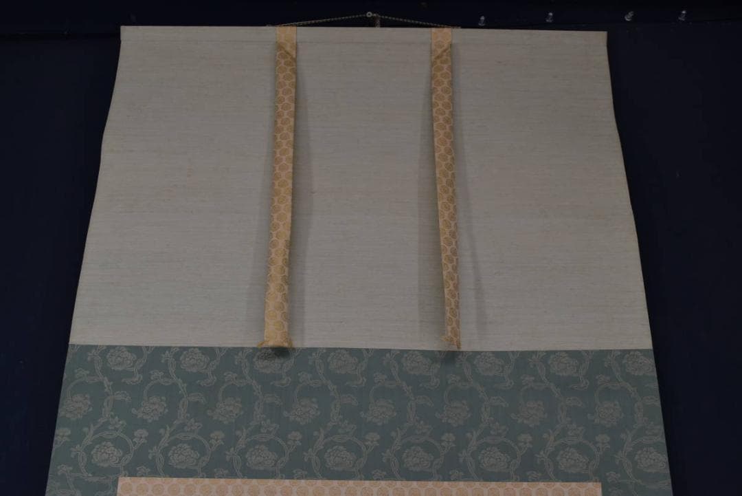 【真作】梅村素渓/池畔図/芦に水禽図/横物/水鳥図/掛軸/名家伝来/AA-270