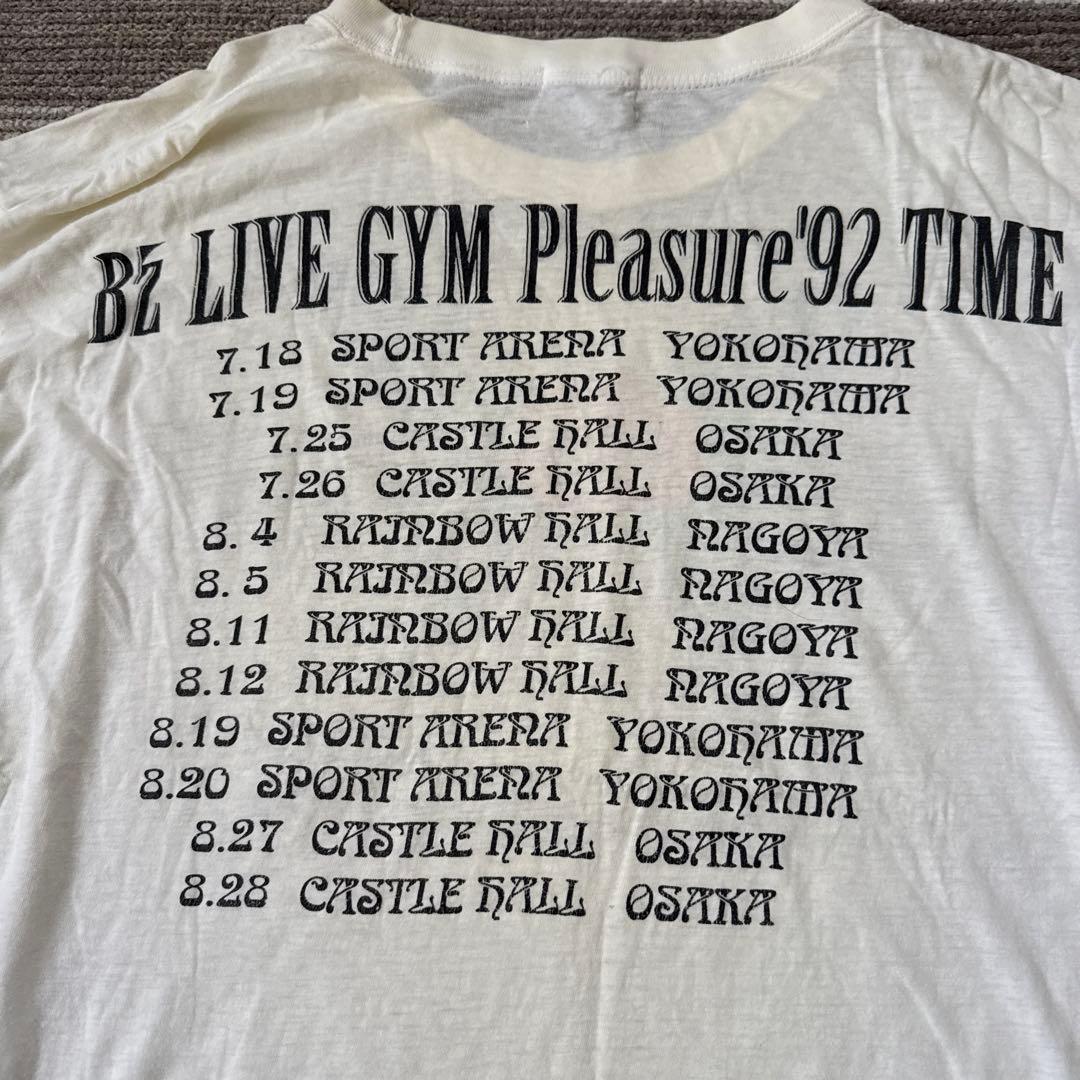 B'z LIVE GYM Pleasure'92 Tシャツ　白