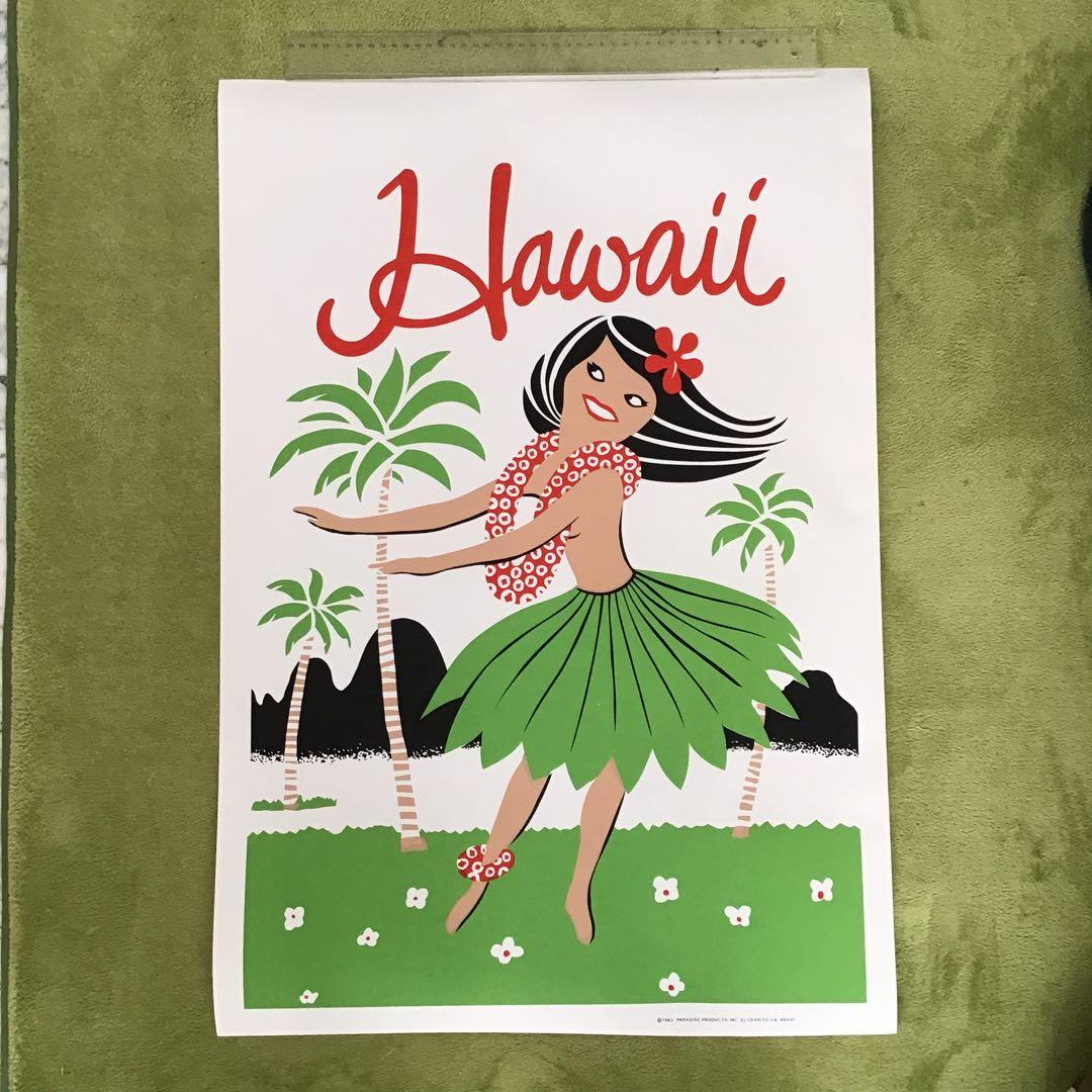 ビンテージ ハワイアン ポスター シルクスクリーン 2枚セット Hawaii