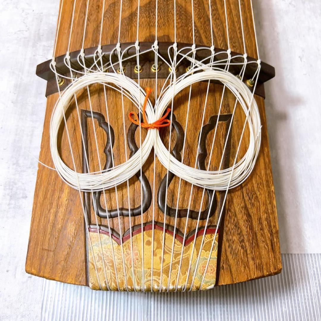 お琴　13弦　綾杉胴　くり甲　高級　和楽器　弦楽器　蒔絵