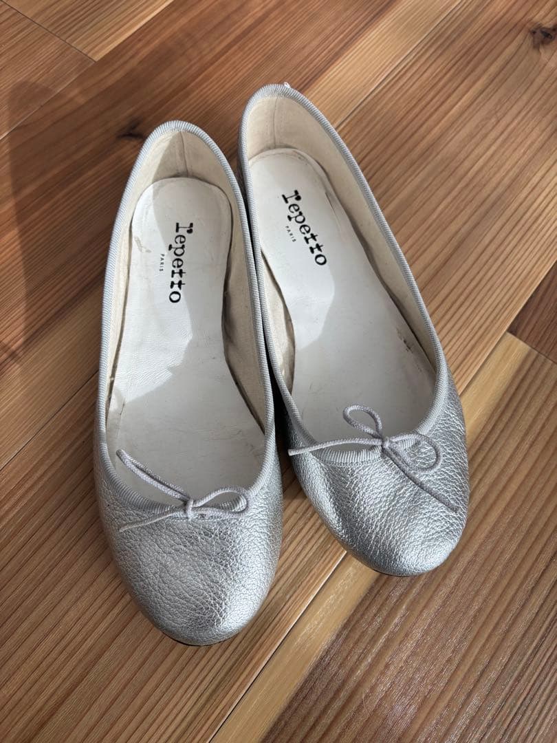Repetto シルバー バレエシューズ　37