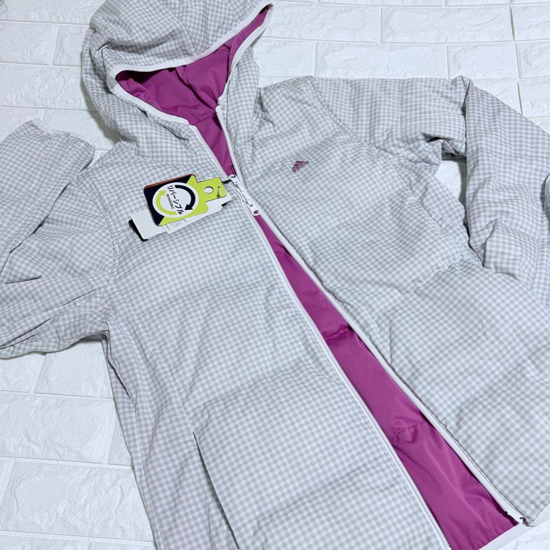 未使用⭐️アディダス　秋冬ゴルフウェア　ダウン　中綿　防寒　レディース　大きめ