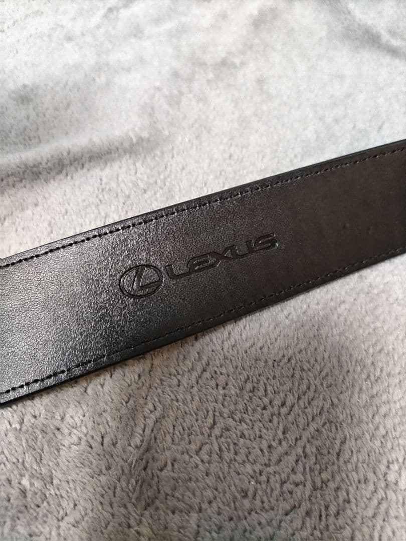 美品　レクサス　ゴルフ　ベルト　型押し　黒