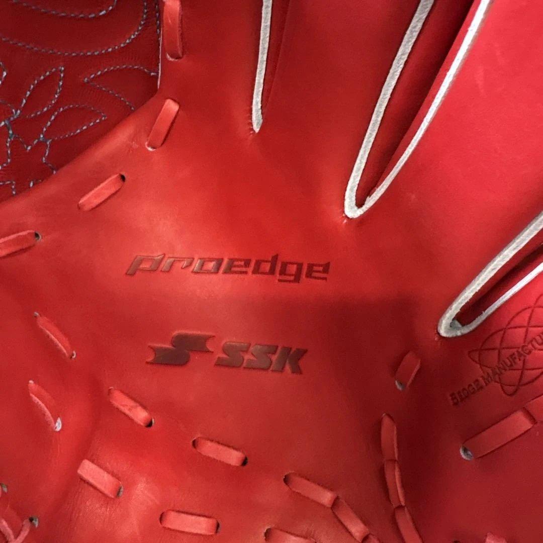 新品未使用タグ付きSSK軟式野球グローブプロエッジ投手右利き用