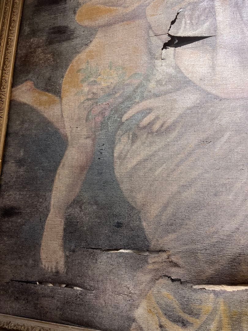 アンティーク絵画 女神 天使 年代不明 ヴィンテージ絵画