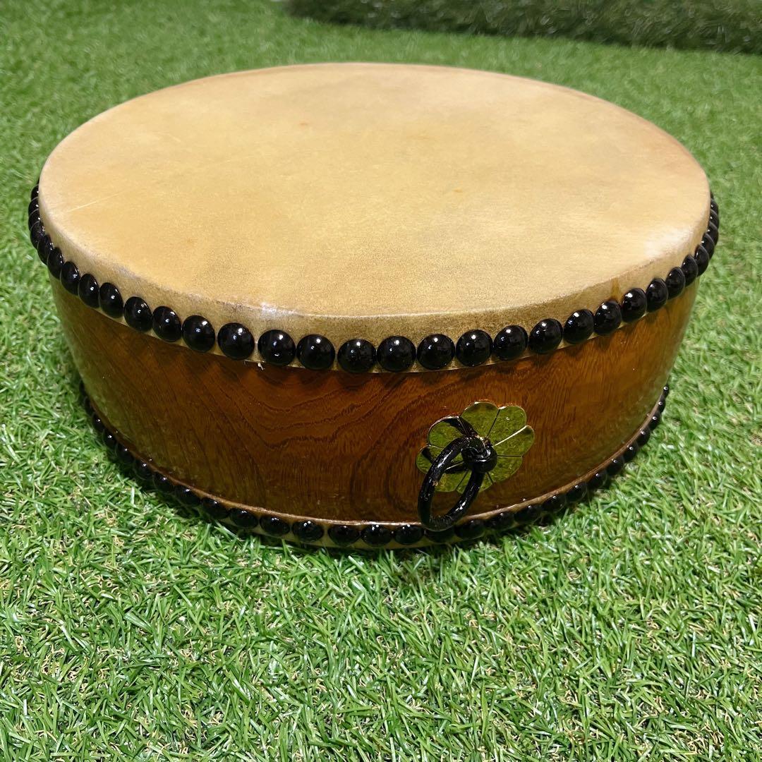 平胴太鼓 平太鼓 くり抜き 伝統芸能 お祭り 応援 和太鼓 和楽器 バチ付き