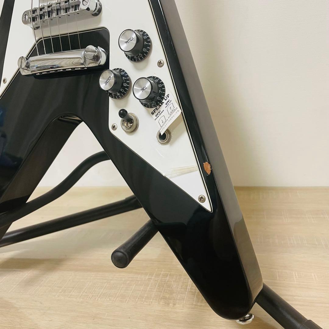 グラスルーツ GR-FV-32 スピーカー内蔵 エレキギターフライングV 希少品