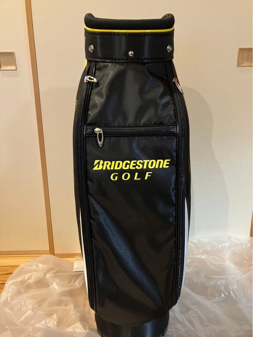 【新品未使用】BRIDGESTONE GOLF キャディバッグ 黒×黄