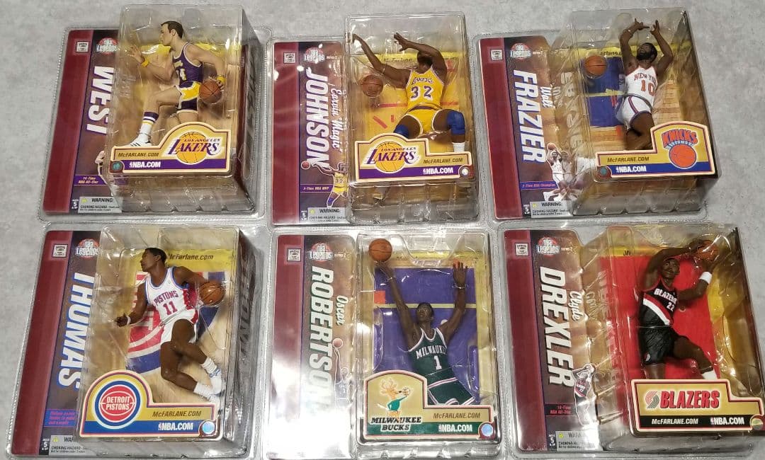 【未開封】マクファーレントイズ NBA 　レジェンドシリーズ1　6点セット