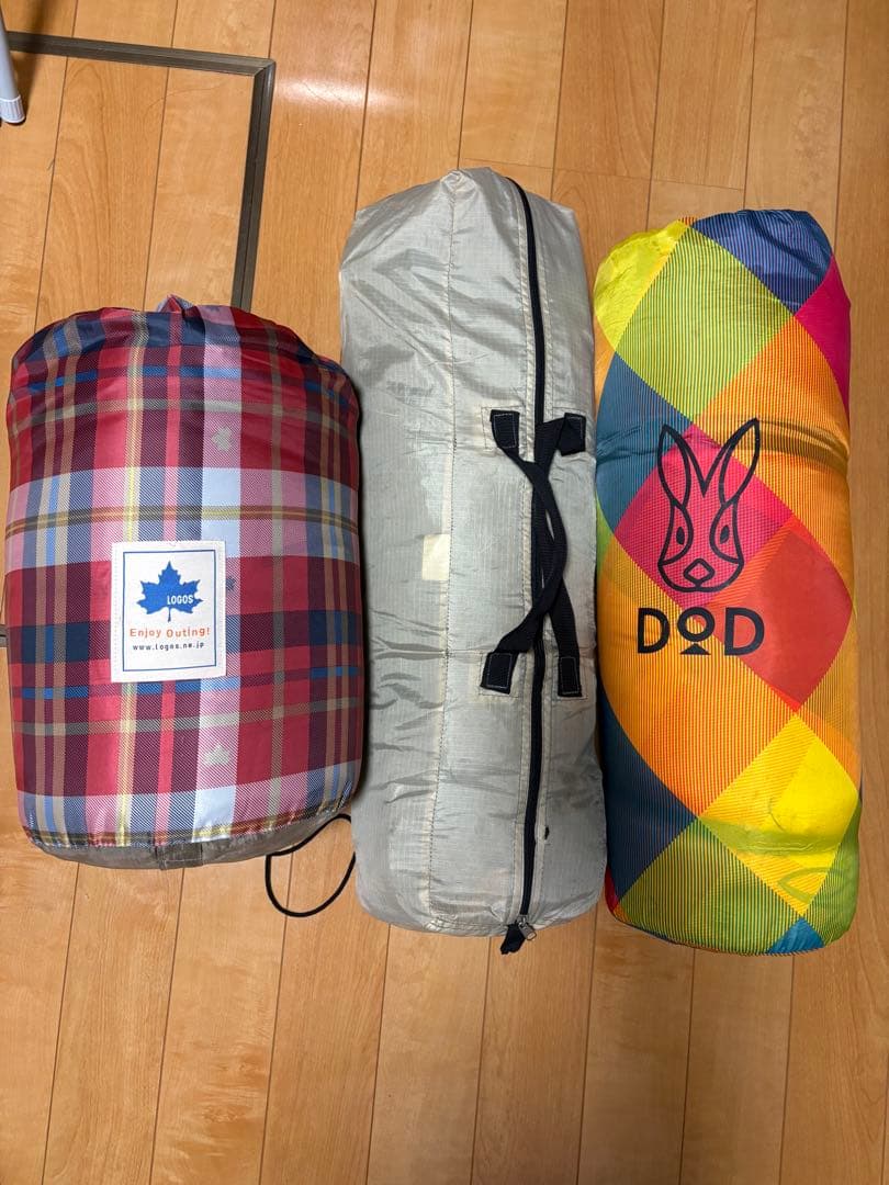 DODワンタッチテント | DOD マット| logos 寝袋