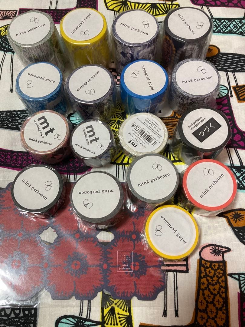 mina perhonen マスキングテープ　ポストカード　超お値打ち！　廃盤等