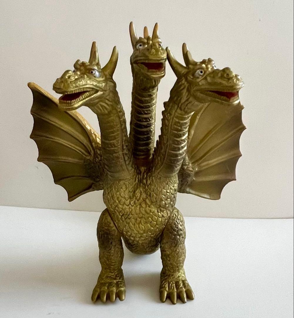 山勝　キングギドラ　17cmソフビ　東宝映像　昭和レトロ