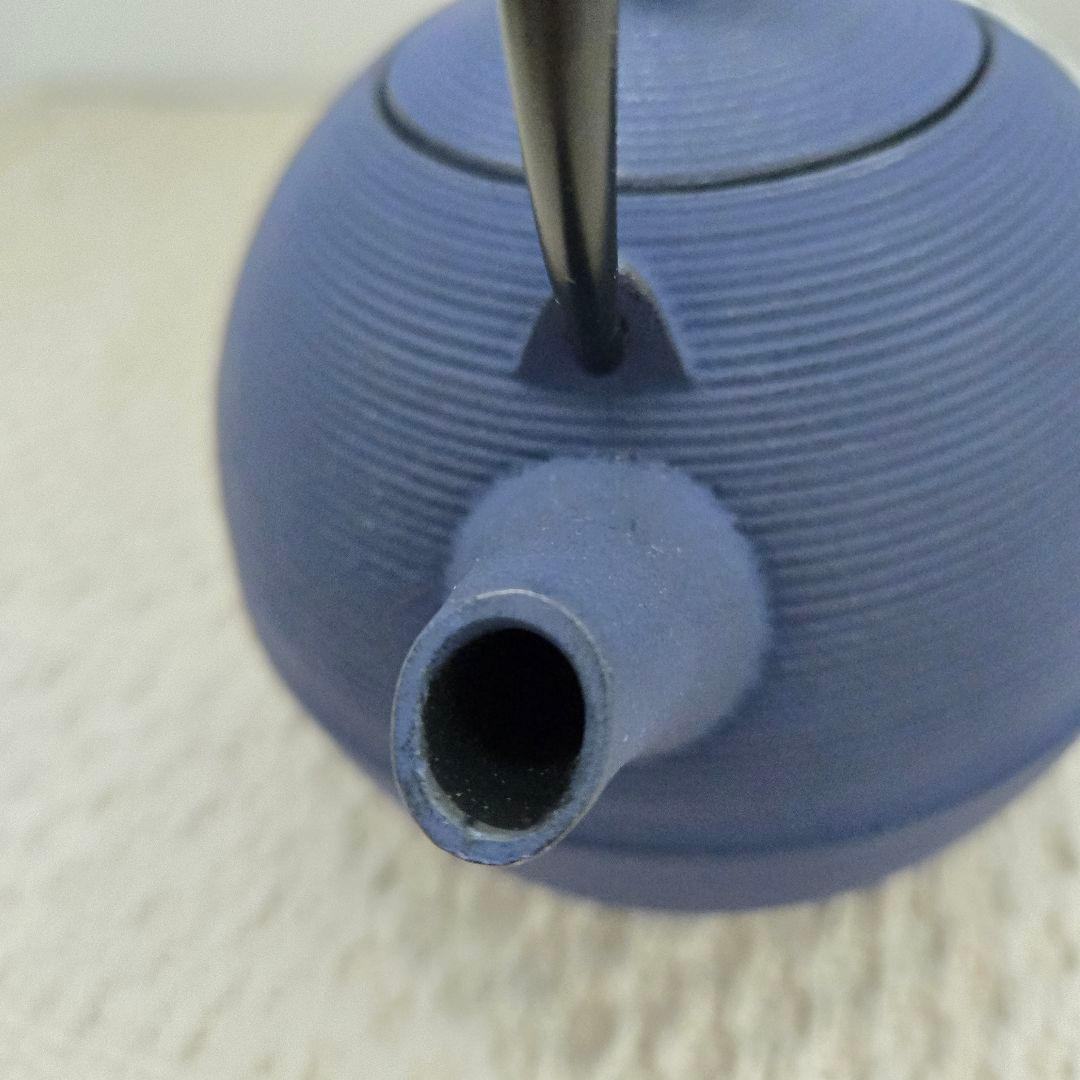 藍花 Aika 盛岡南部鉄器 鉄瓶 日の丸 紫紺 日本製