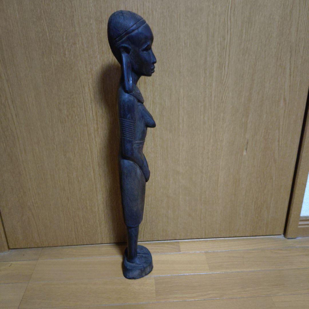 南 アフリカ製木製彫刻アート 原木削り出し❗